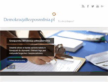 Tablet Screenshot of demokracjabezposrednia.pl